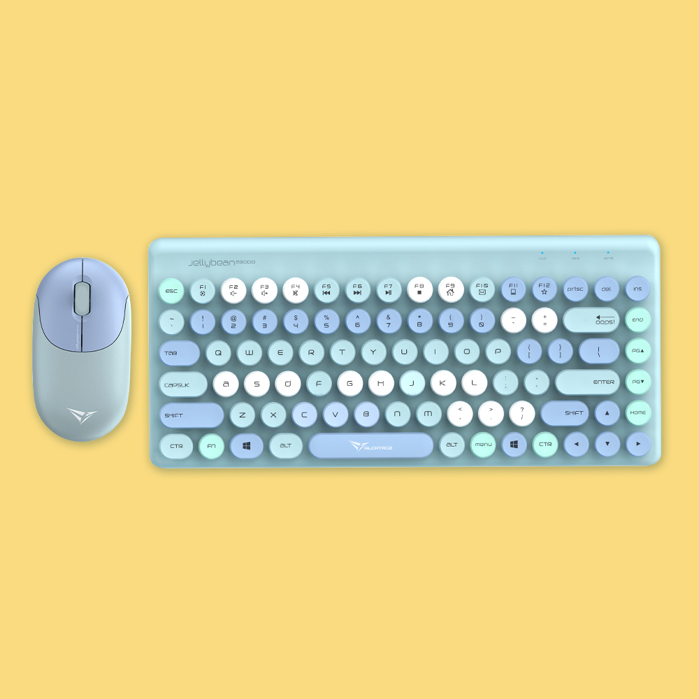 ALCARTOZ JELLYBEAN A3000 WIRELESS KEYBOARD - BLUE AQUA