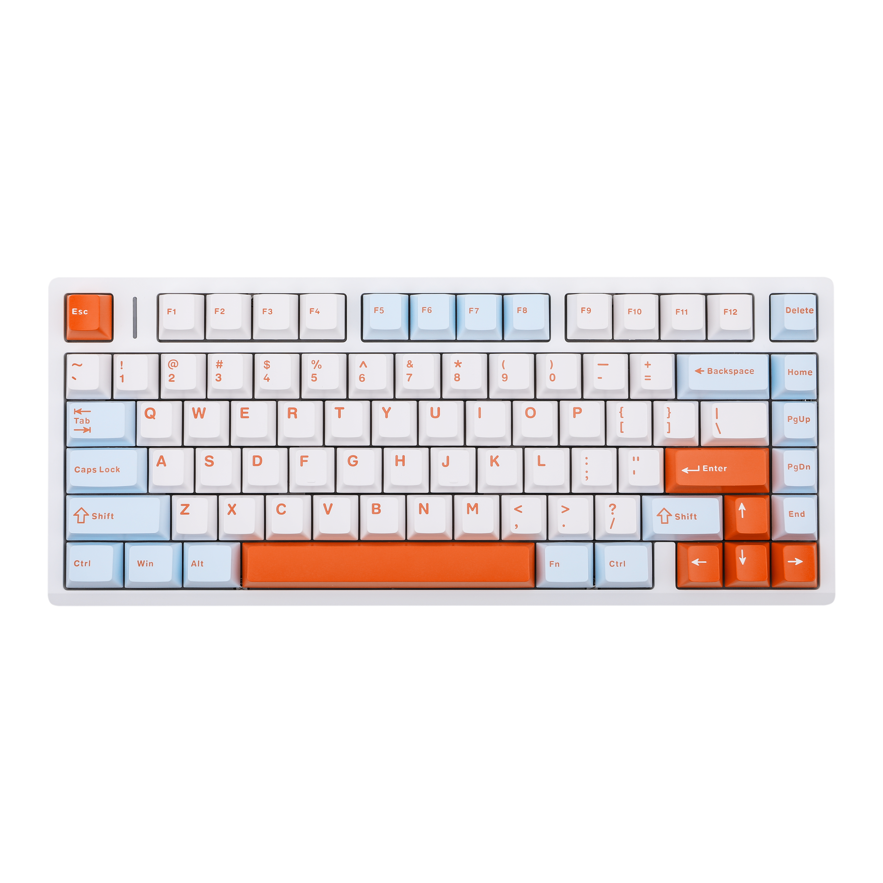 AULA M75 3 MODE HOTSWAP KEYBOARD - BLACK PANEL+ BLACK KEYCAPS - RED SWITCH