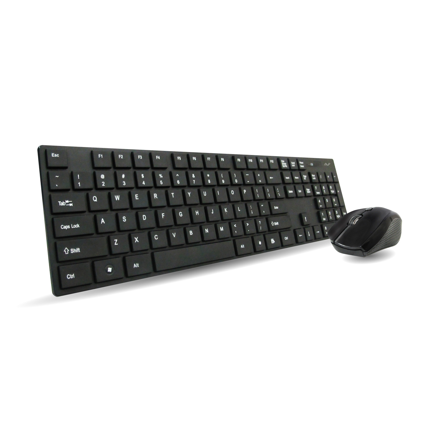AVF 2.4G WIRELESS KEYBOARD & MOUSE COMBO SET - BLACK COLOR