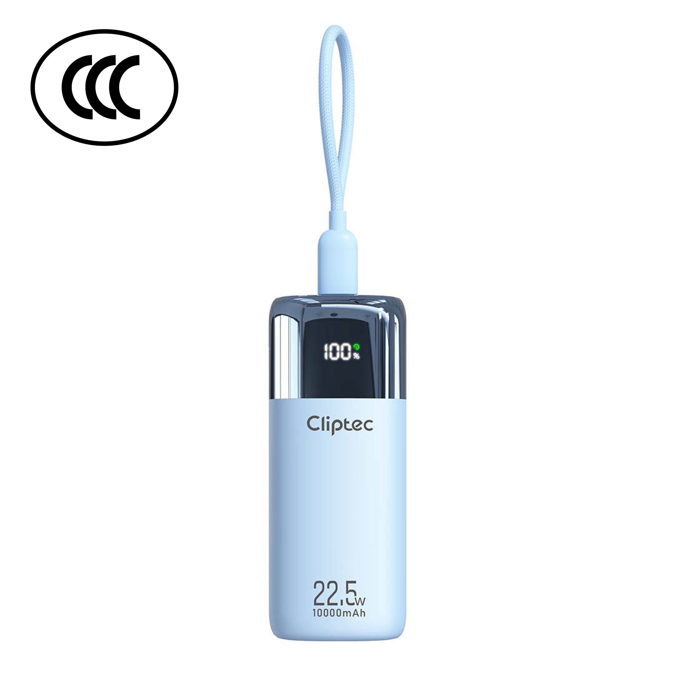 Cliptec 1000MAH PD20W MINI CYLINDER FAST CHARGING POWER BANK WITH PD CABLE