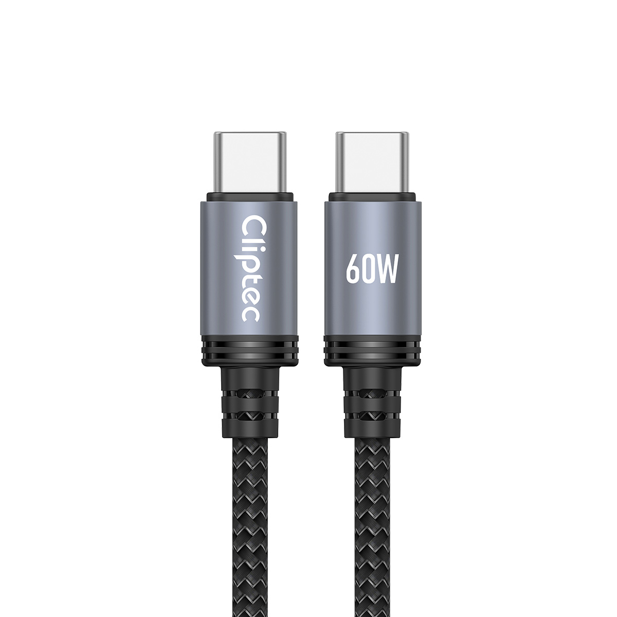Cliptec TYPE-C TO TYPE-C FAST CHARGING CABLE 60W -2.0M