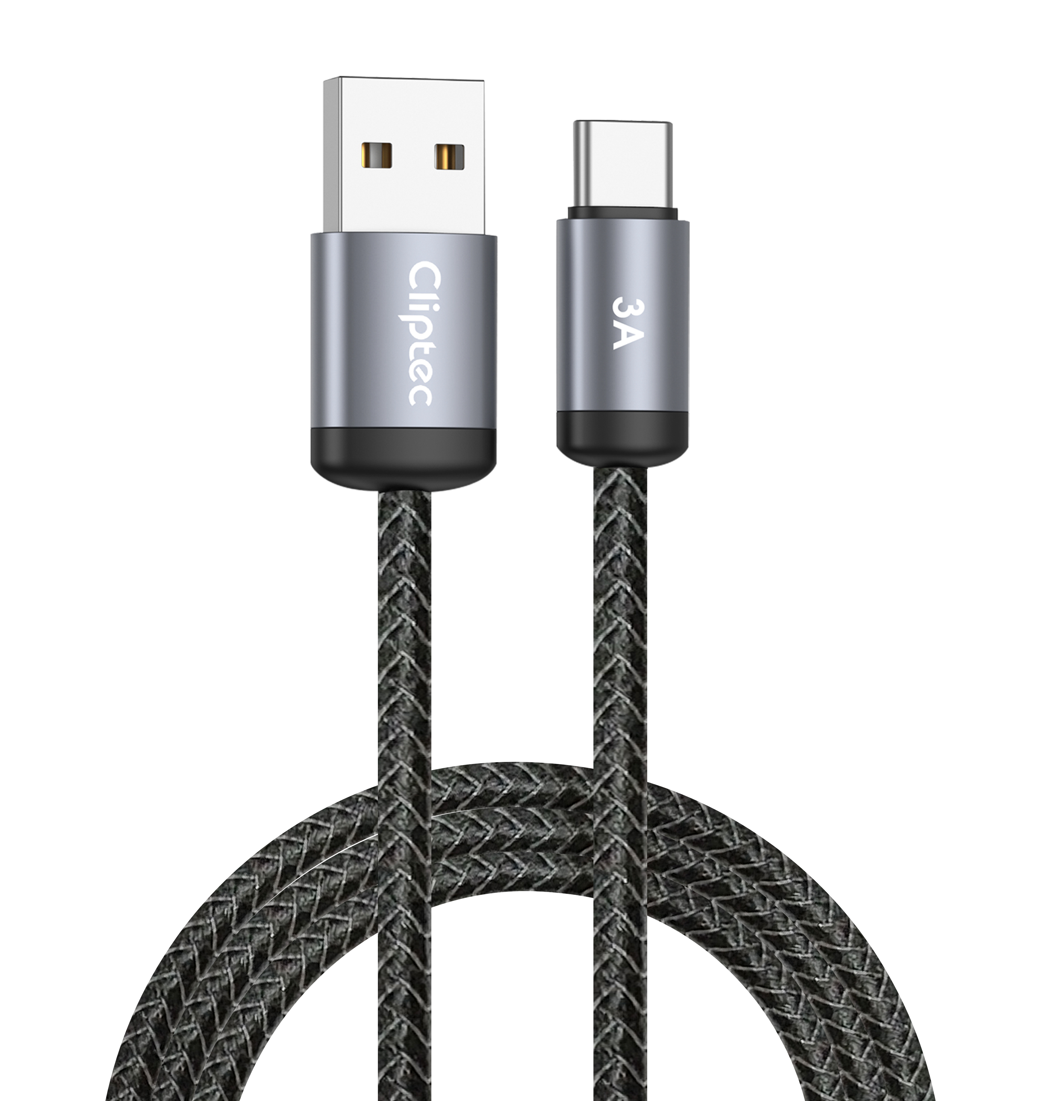 Cliptec USB TO TYPE-C FAST CHARGING CABLE 3A 1.2M