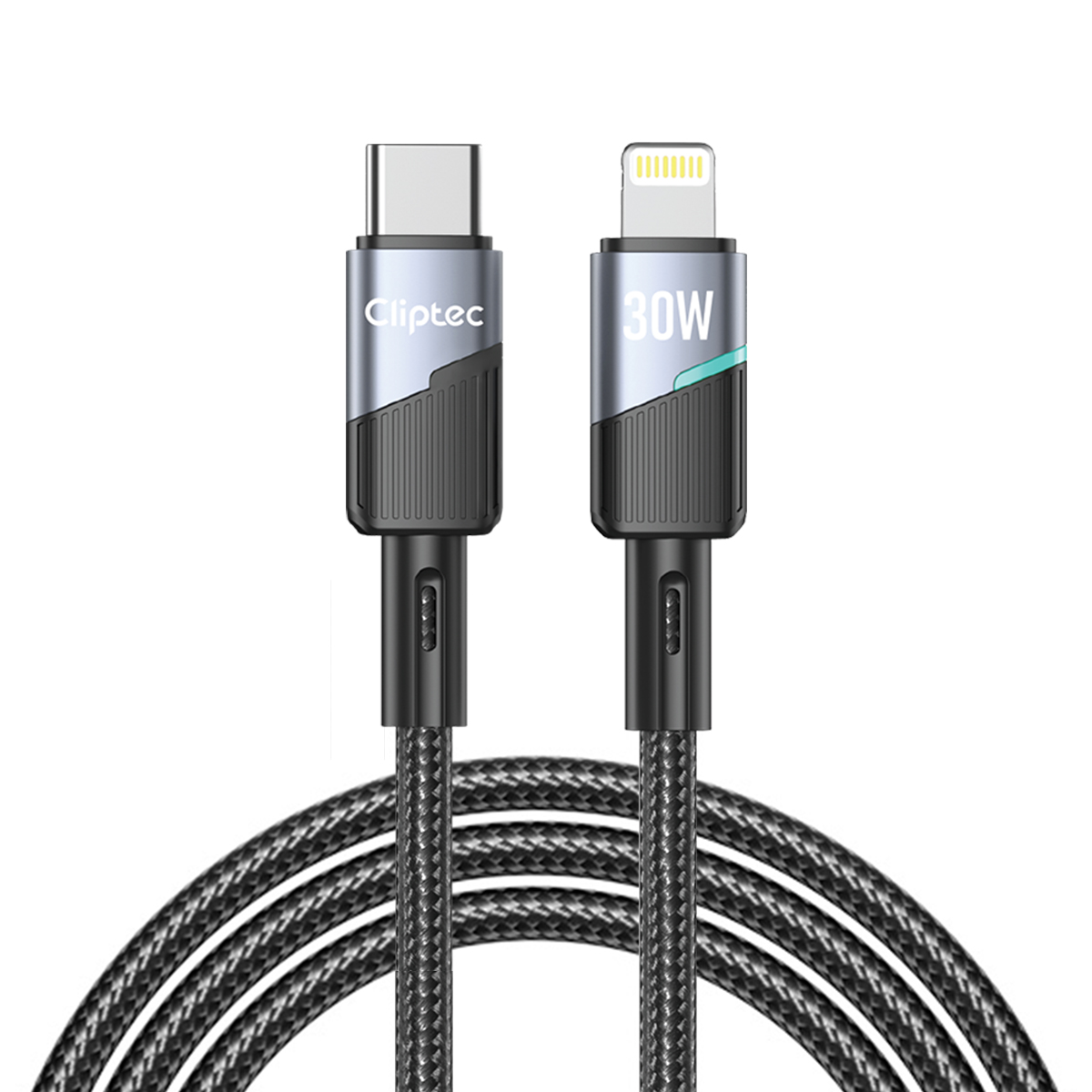 Cliptec TYPE C TO LIGHTNING PD 30W POWER AUTOCUT FAST CHARGING CABLE 1.2M