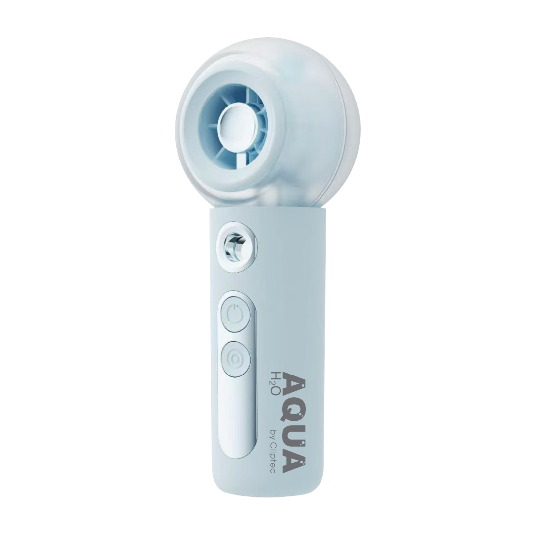 Cliptec HIGH SPEED TURBO RECHARGEABLE COOLING MIST HANDHELD PORTABLE FAN