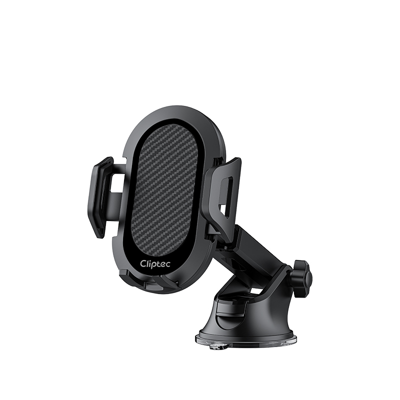 Cliptec UNIVERSAL LONG ARM 360 ROTATION CAR HOLDER -BLACK