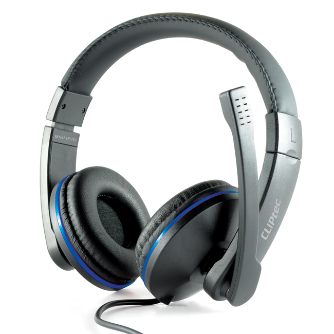 Cliptec BMH-529 DYNAMIC STEREO MULTIMEDIA HEADSET (PCWAVE) -BLACK