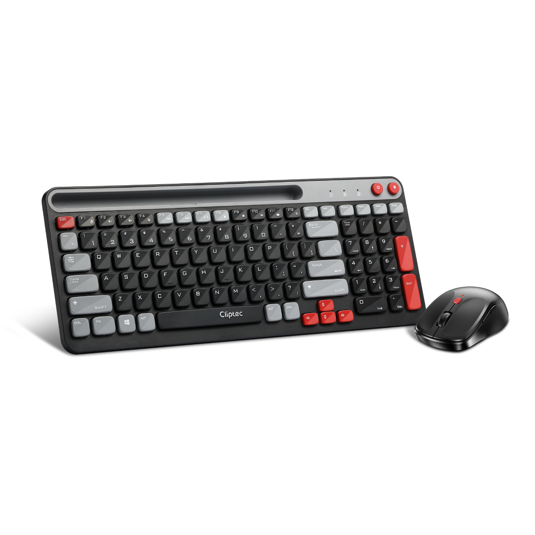 Cliptec RZK364 2.4GHZ WIRELESS SILENT KEYBOARD AND MOUSE COMBO SET (AIRXILENT-102)