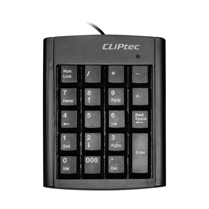 Cliptec RZK223 USB2.0 Slim Numeric Keypad