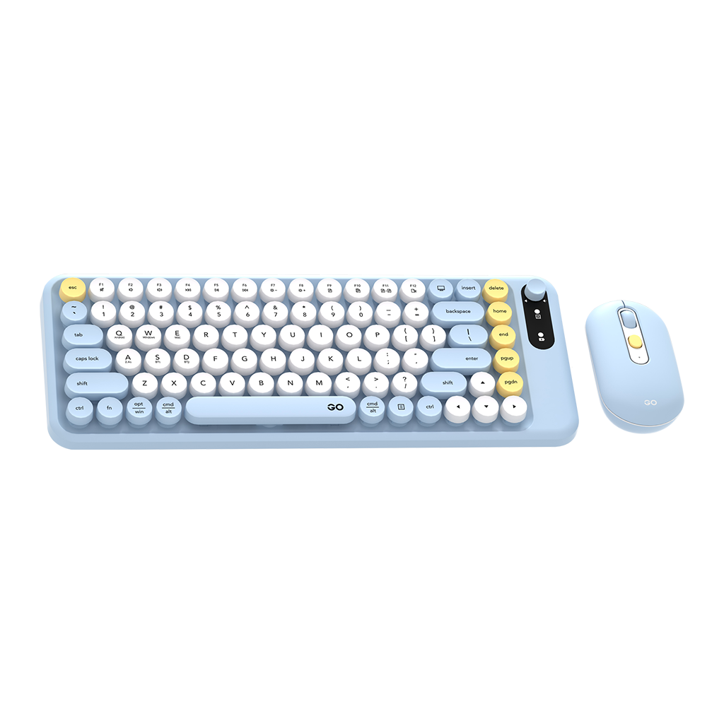 FANTECH WK898 GO MOXHI85 MULTI-DEVICE 85 KEY WIRELESS COMBO 2 IN 1 - YELLOW