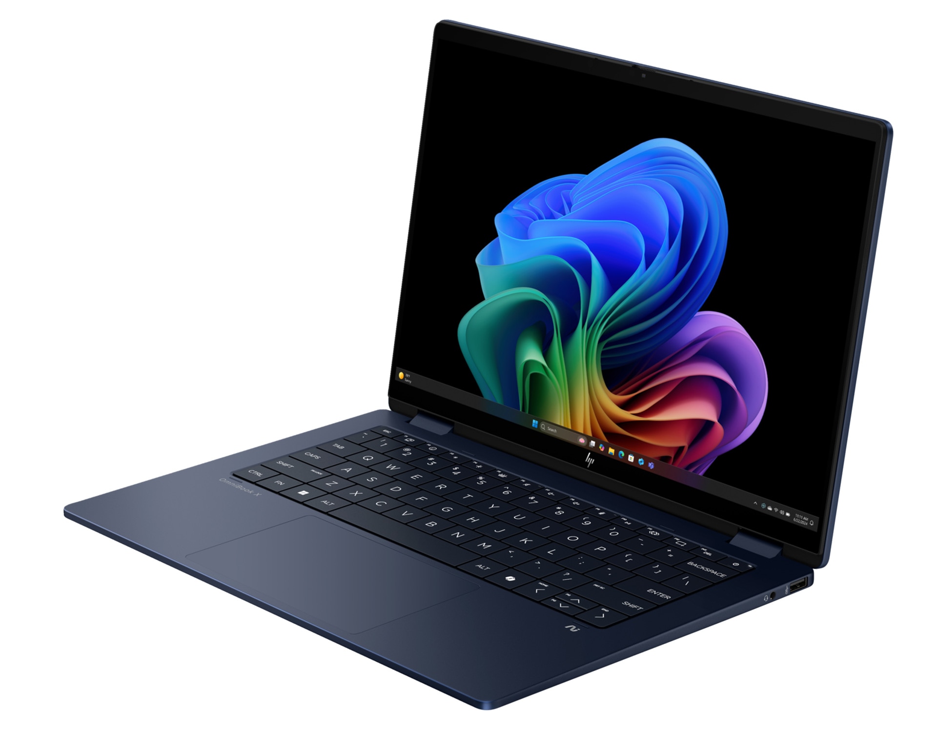 HP OmniBook X Flip 14 — Blue view 3