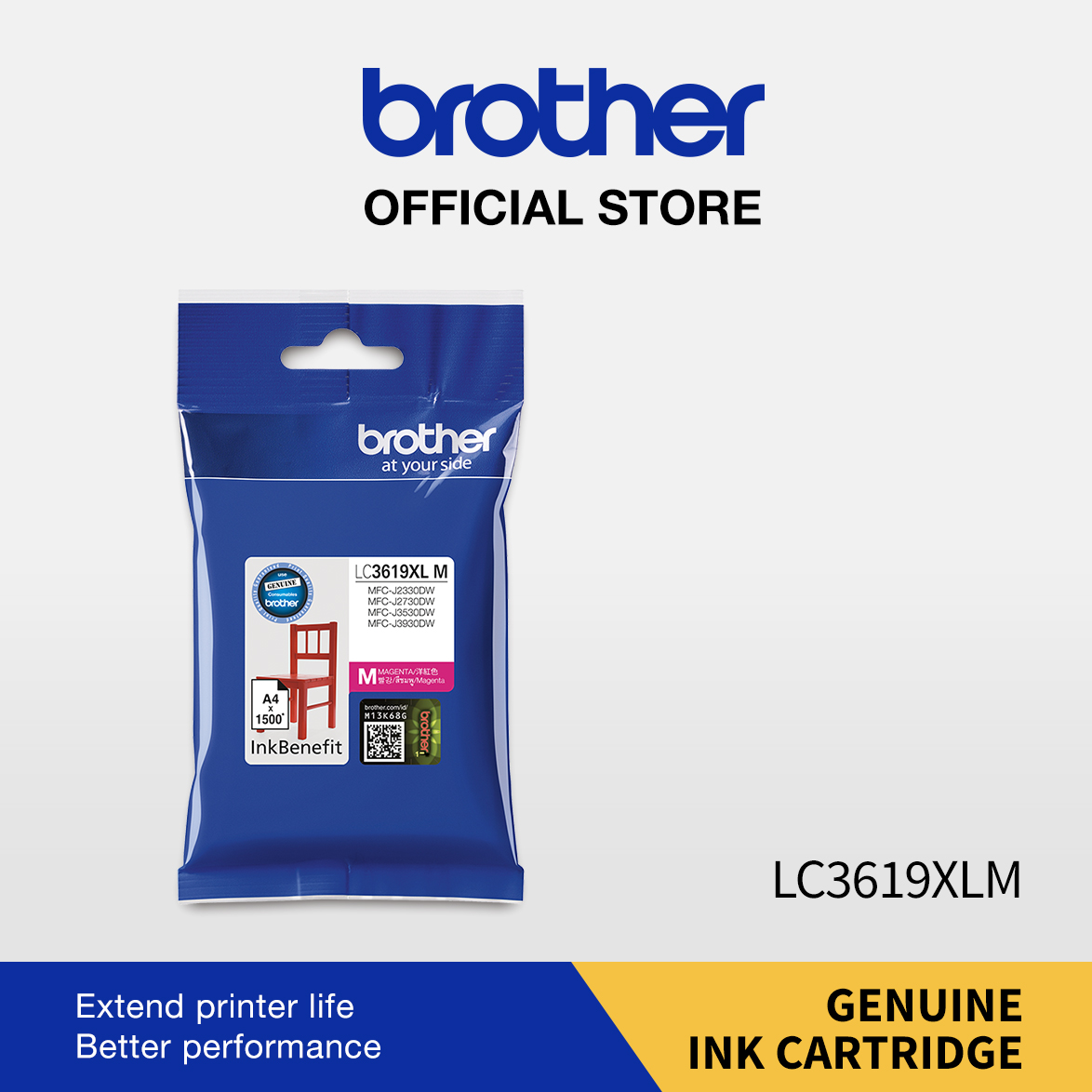 Brother LC3619XL MAGENTA CARTRIDGE