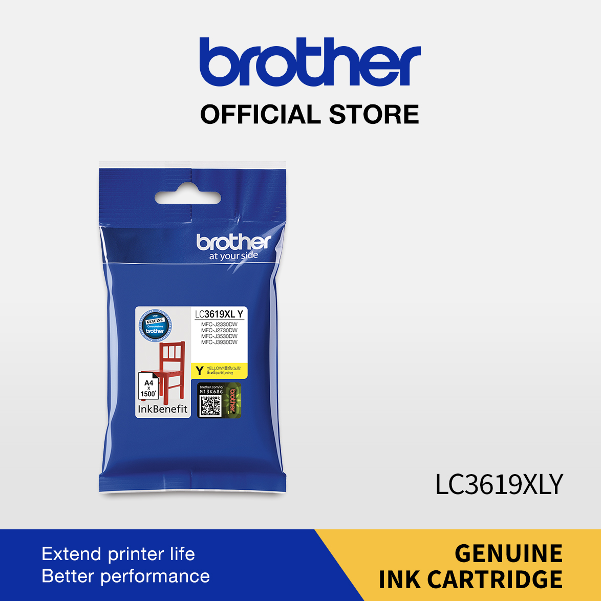 Brother LC3619XL YELLOW CARTRIDGE