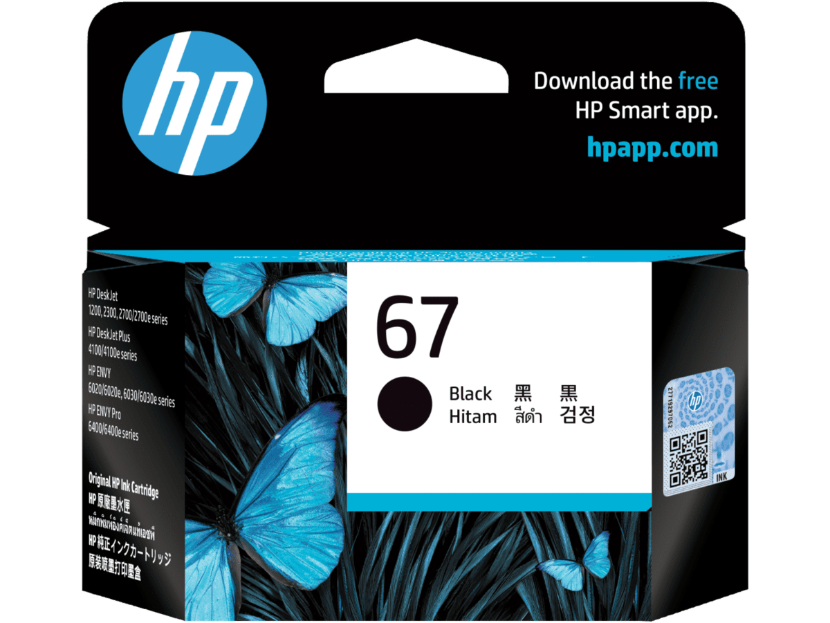 HP 67 BLACK ORIGINAL INK CARTRIDGE