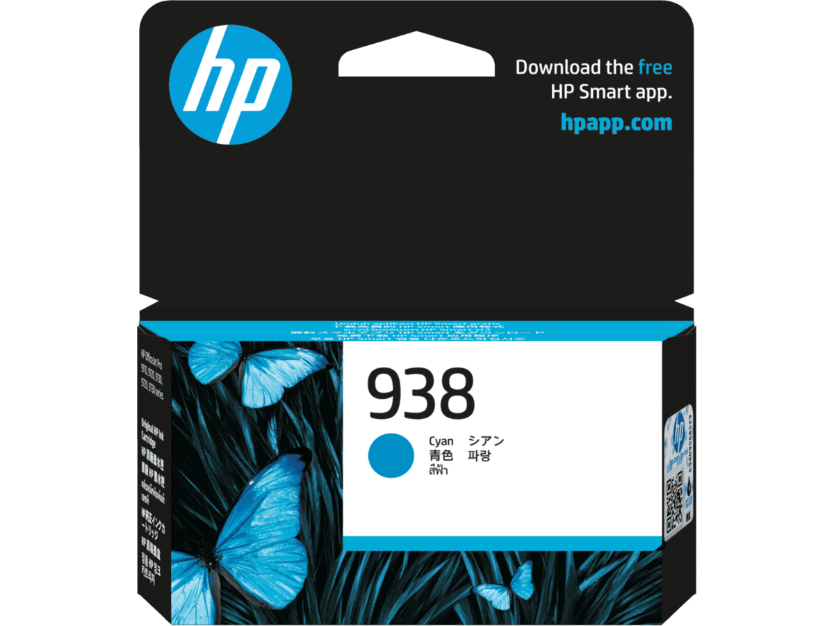 HP 938 CYAN INK CATRIDGE