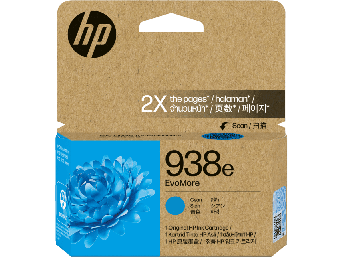 HP 938E EVOMORE ORIGINAL INK - CYAN