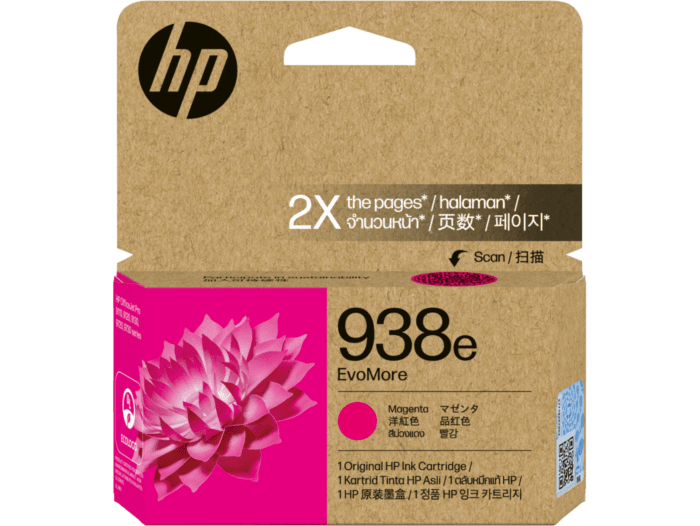 HP 938E EVOMORE ORIGINAK INK - MAGENTA