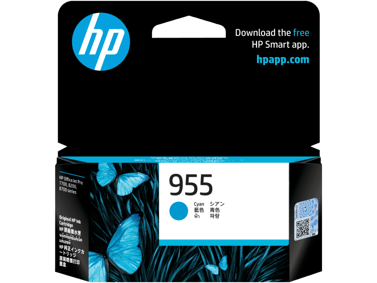 HP 955 CYAN ORIGINAL INK CARTRIDGE