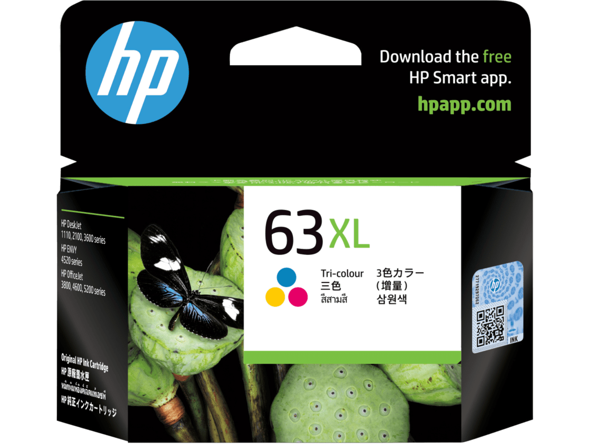 HP 63XL Tri-color Ink Cartridge -330pages F6U63AA
