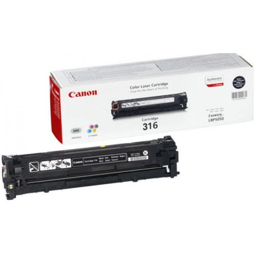 Canon 316 BLACK TONER FOR LBP5050/N -2.3K