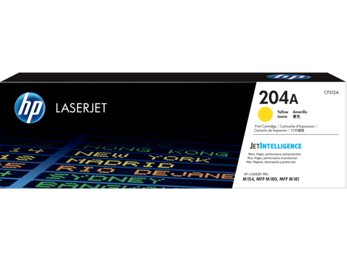 HP 204A YELLOW LaserJet Toner Cartridge -900 pages