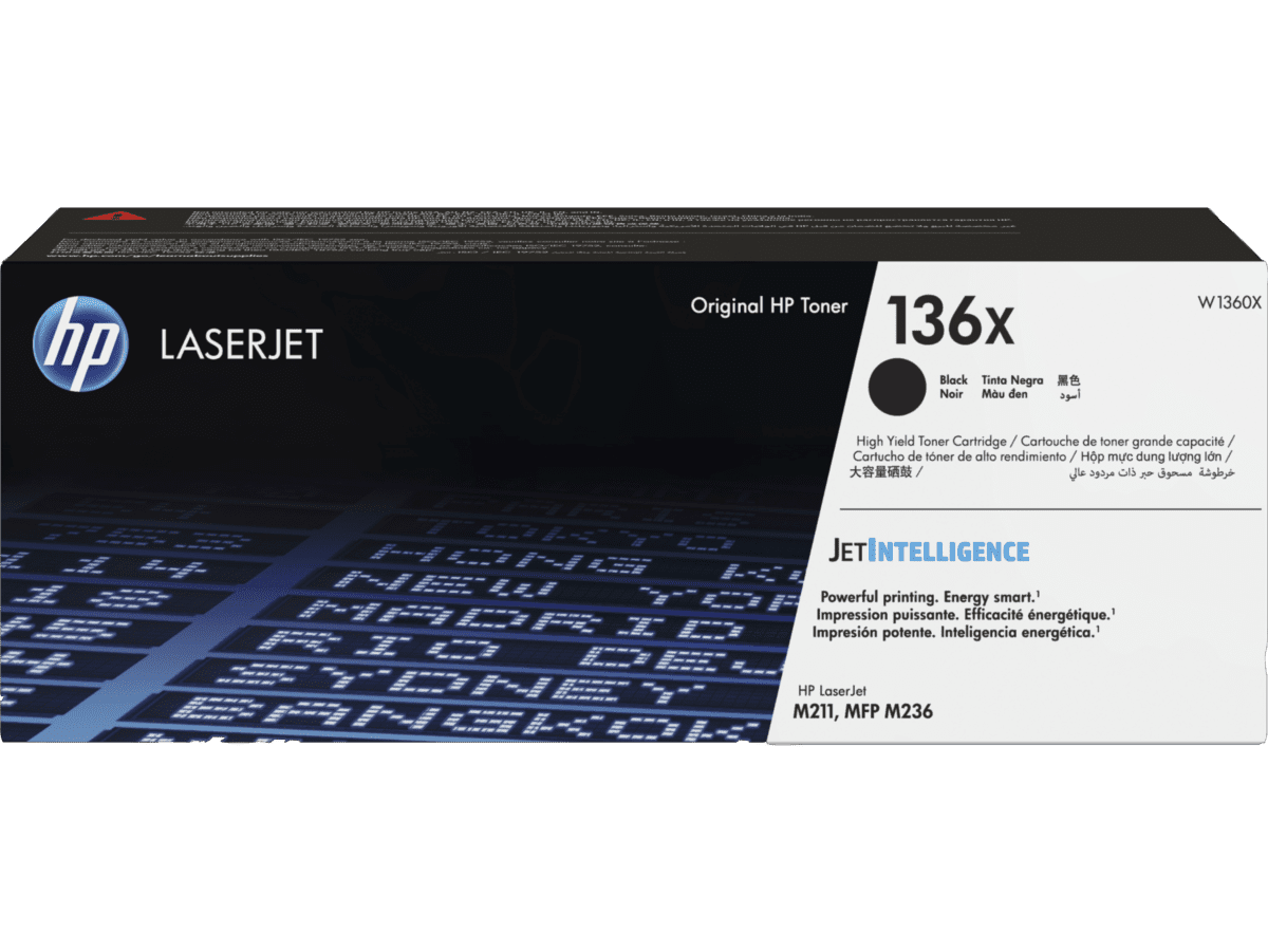 HP 136X BLACK LASERJET TONER CARTRIDGE - 2600 pages