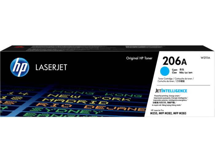 HP 206A CYAN ORIGINAL LASERJET TONER CARTRIDGE - 1250 pages