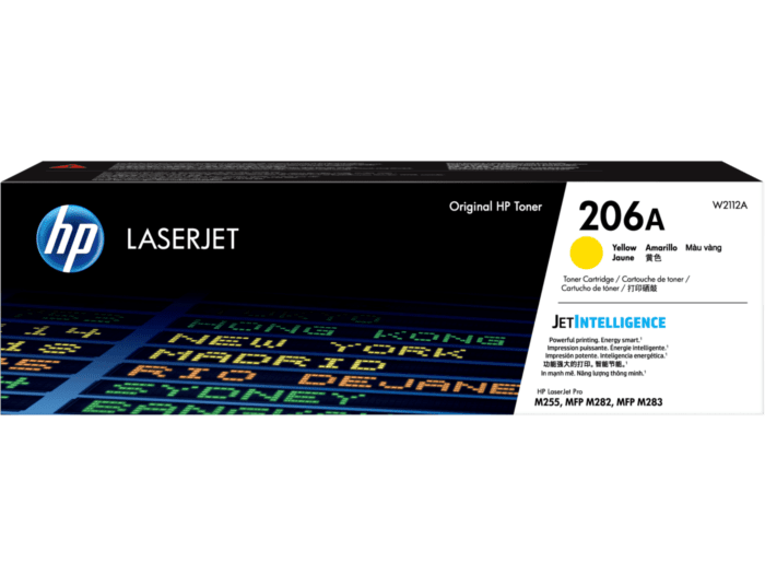 HP 206A YELLOW ORIGINAL LASERJET TONER CARTRIDGE - 1250 pages