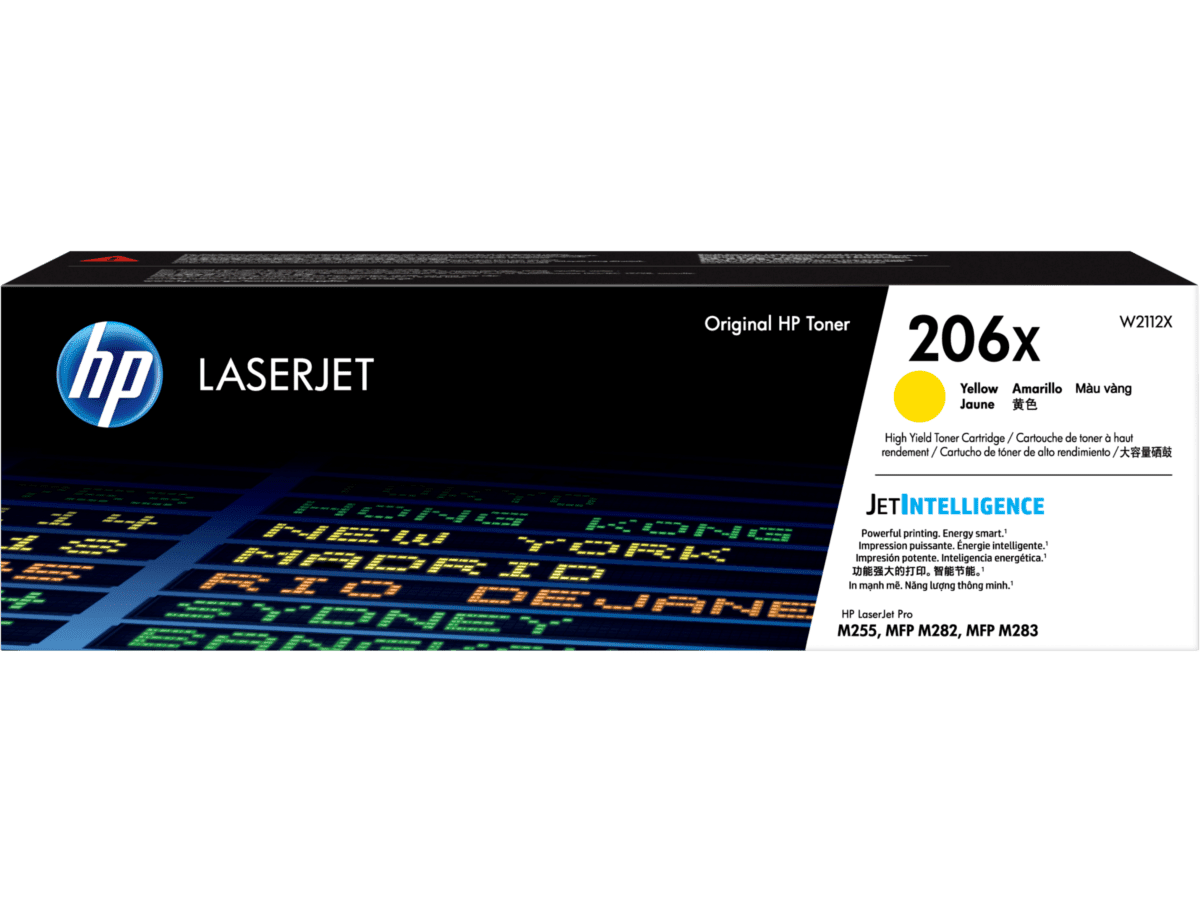 HP 206X YELLOW ORIGINAL LASERJET TONER - 2450 pages