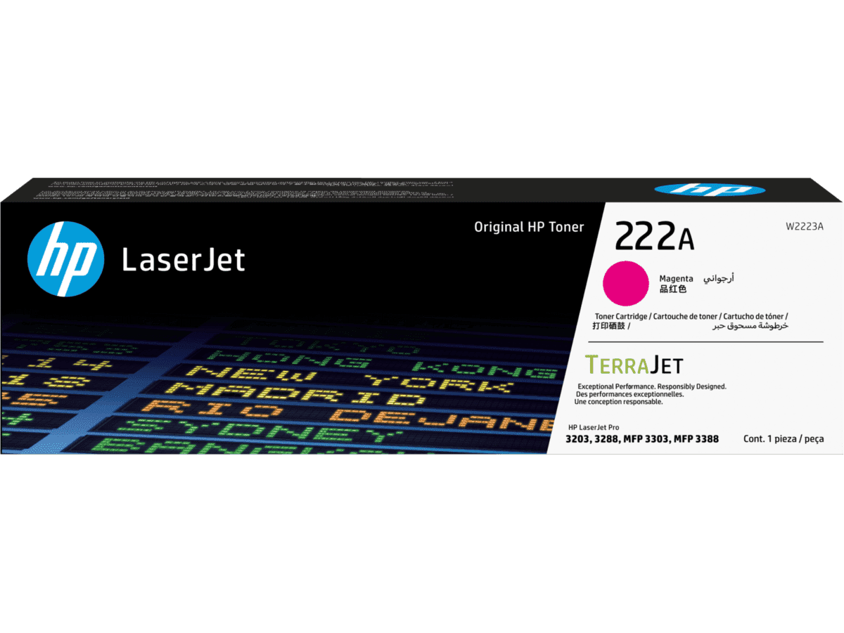 HP 222A MAGENTA LASERJET TONER CARTRIDGE - 1200 pages