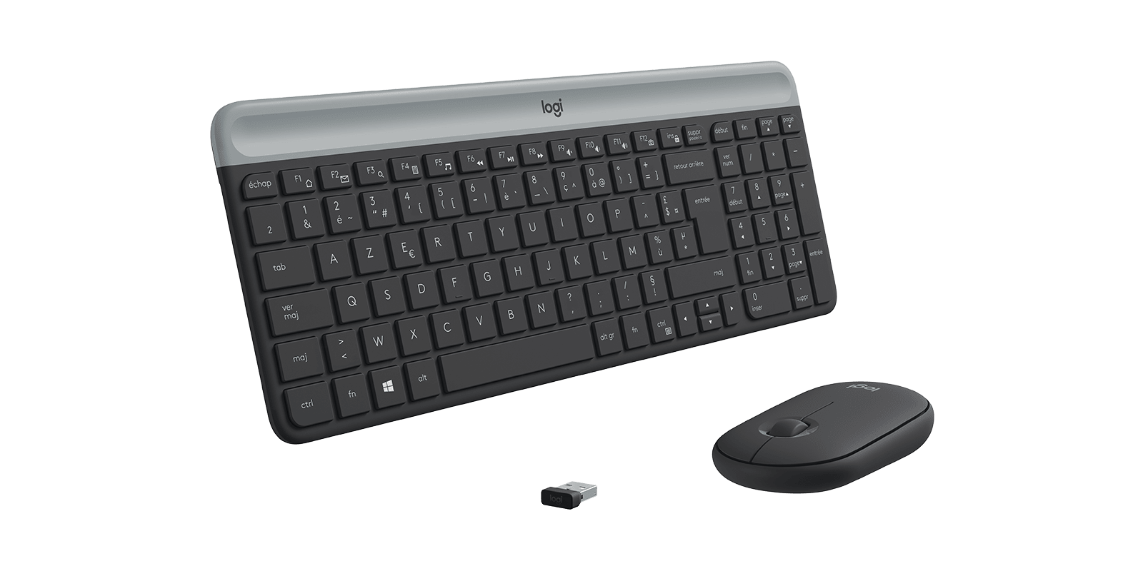 LOGITECH MK470 SLIM WIRELESS KEYBOARD AND MOUSE COMBO - GRAPHITE