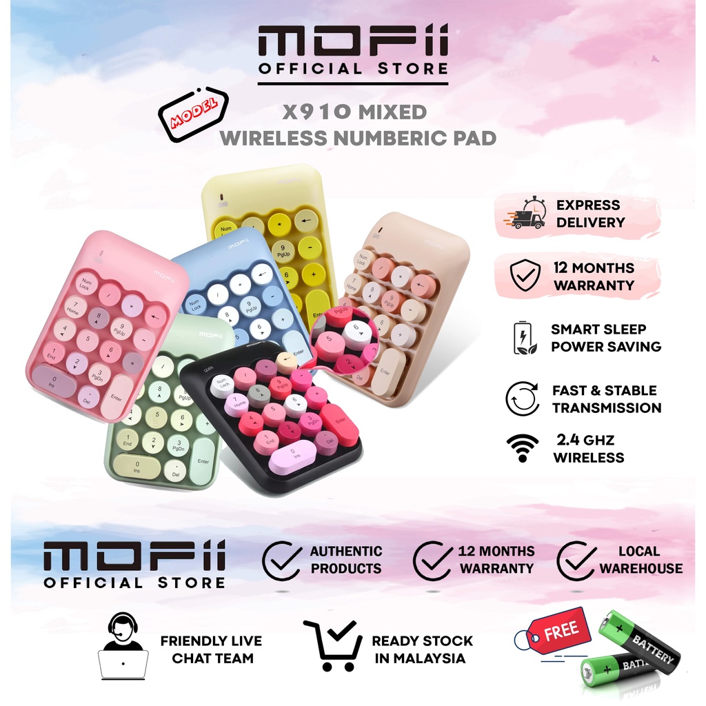 MOFII X910 MIX 2.4GHZ WIRELESS NUMBERIC
