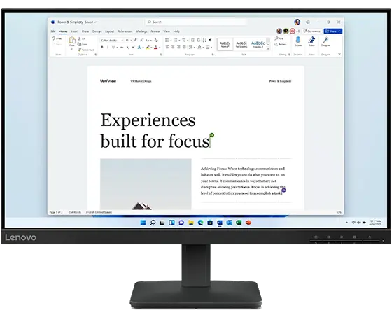 LENOVO L24-4E 23.8" FHD IPS PANEL/100Hz/HDMI + VGA/3YRS (68C2KAC1MY)