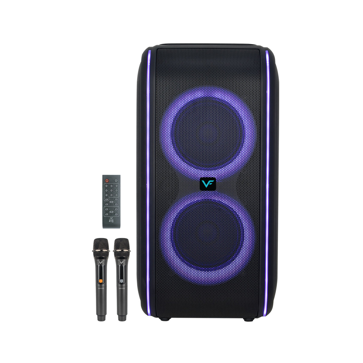 VINNFIER TANGO 610WMB PORTABLE SPEAKER WITH 2 WIRELESS MIC RMS120W