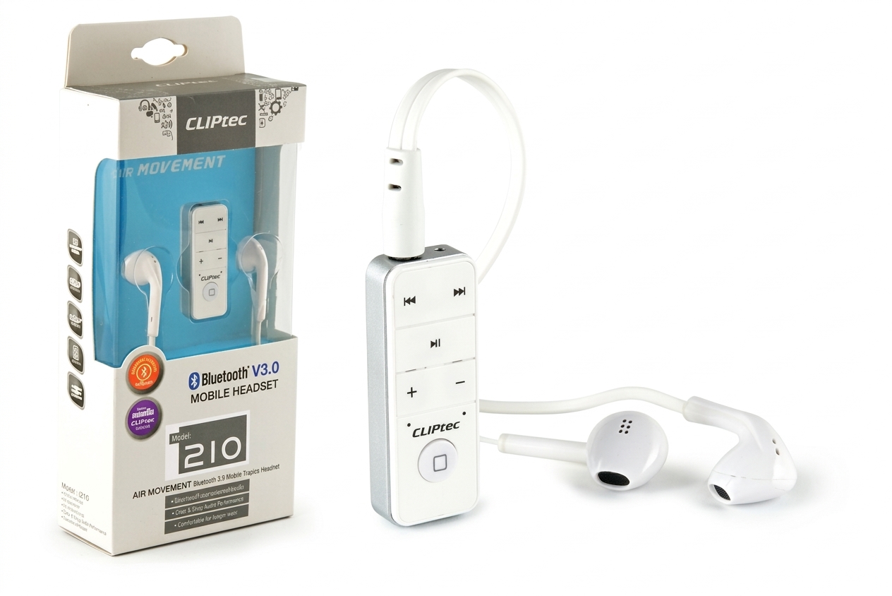 Cliptec BLUETOOTH 3.0MOBILE HANDFREE -WHITE