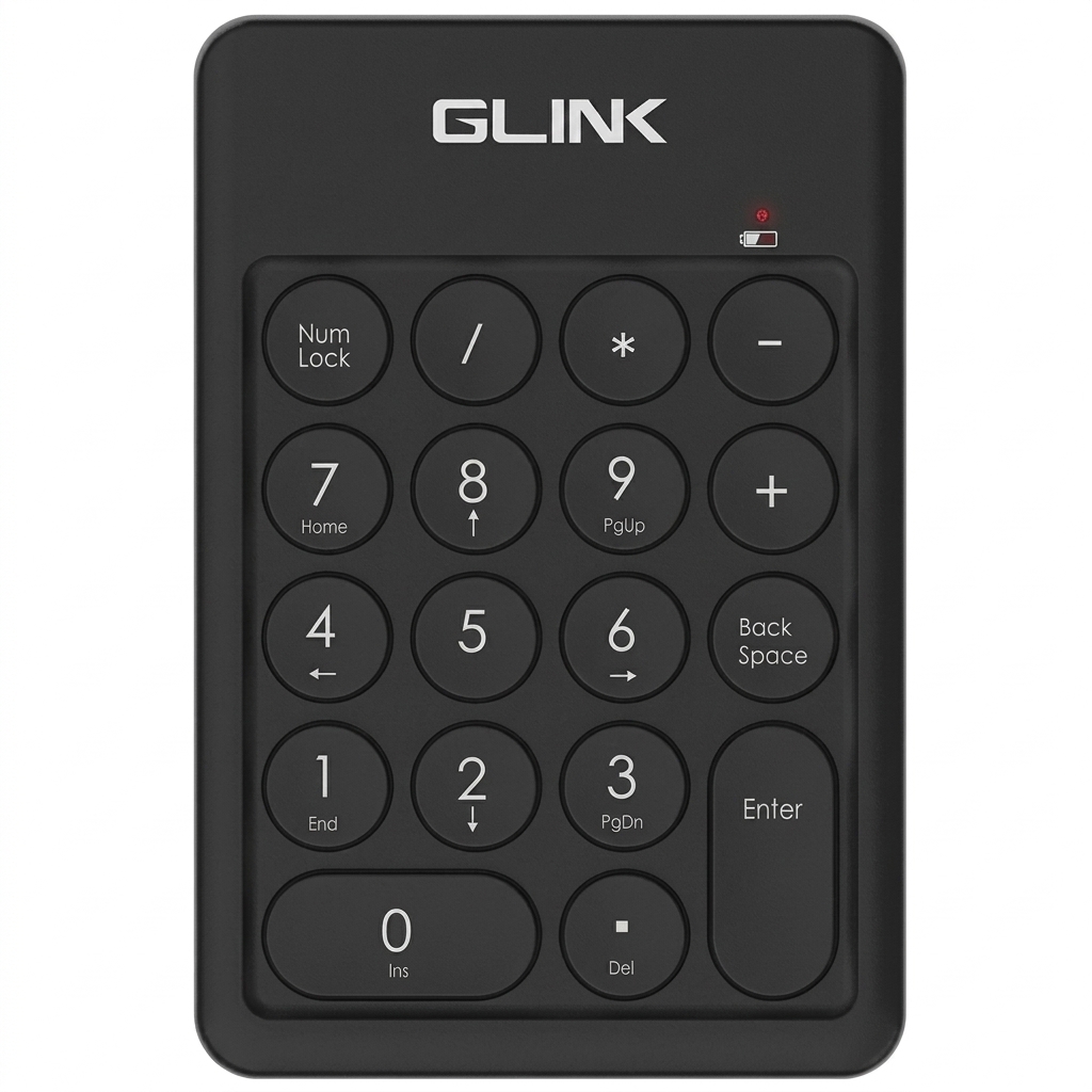 GLINK 2.4G WIRELESS NUMERIC KEYPAD USB2.0 WITH 18 KEY OFFICE HOTKEYS