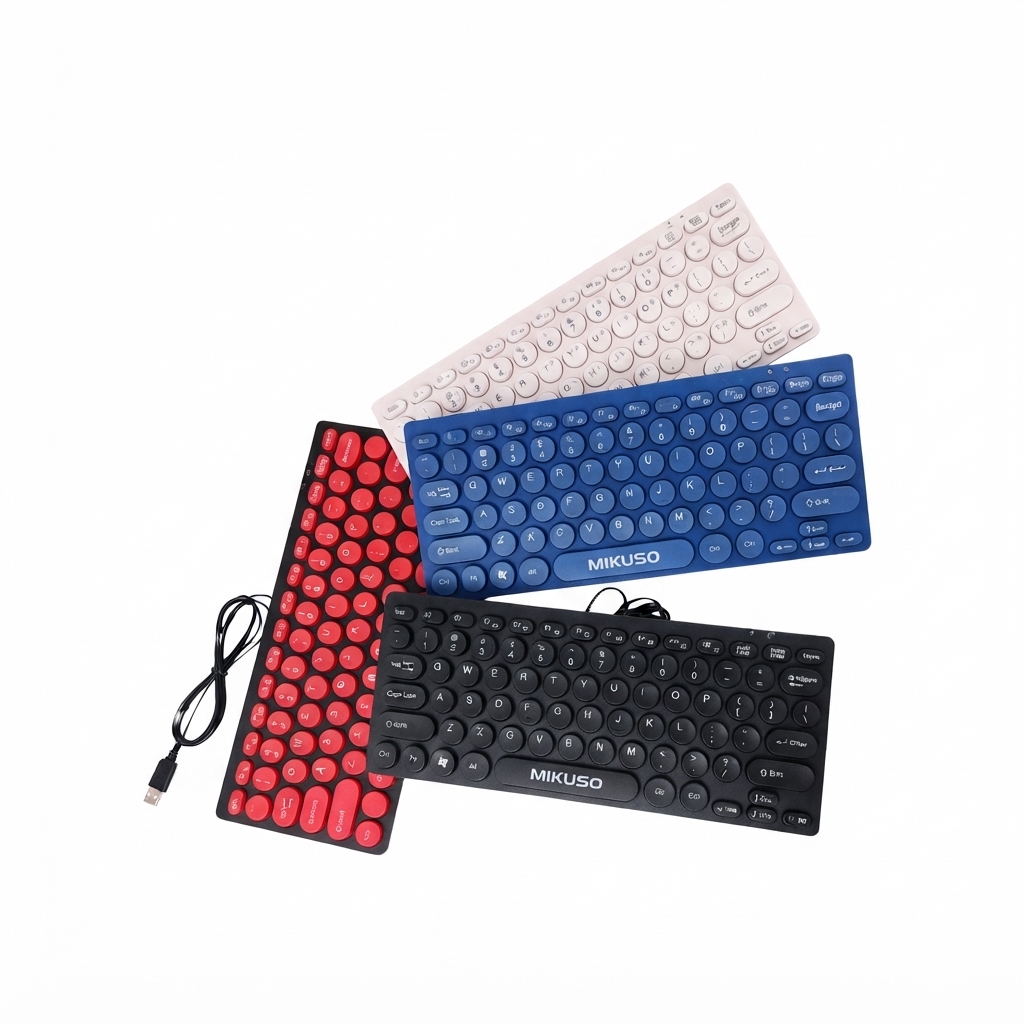 MIKUSO KEYBOARD KB-003U PORTABLE BUSINESS 78KEYS MERCURY (BLUE&RED)