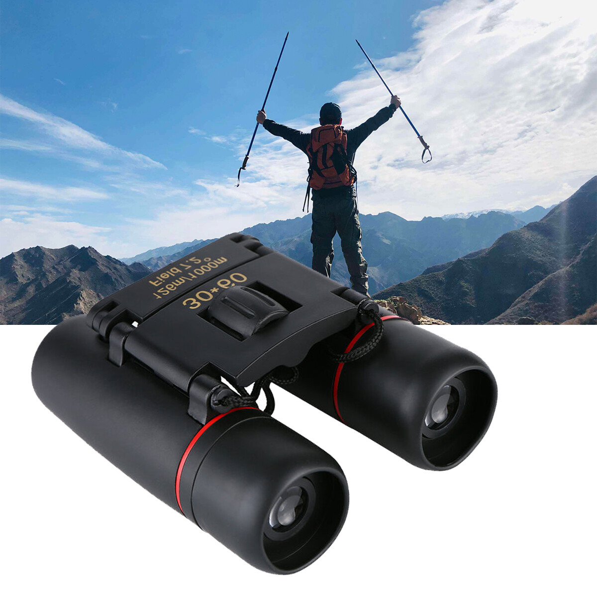 SAKURA 30X60 DAY NIGHT VISION ZOOM MINI COMPACT BINOCULARS