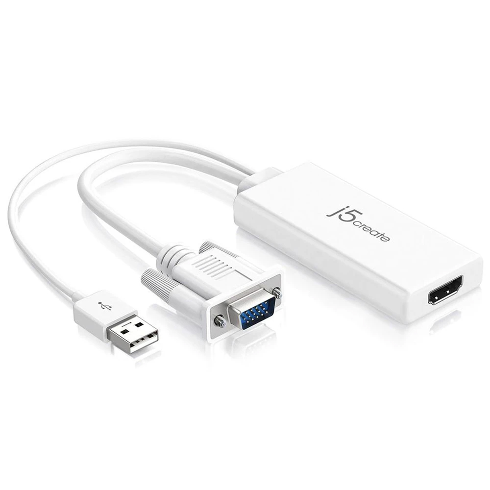 J5 VGA TO HDMI VIDEO AUDIO ADAPTER JDA214
