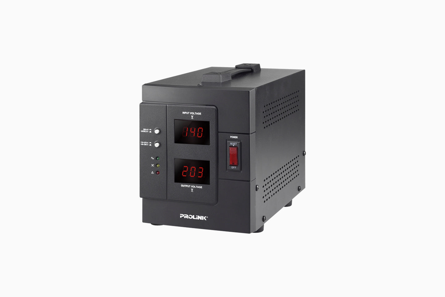 PROLINK PVR1000D 1KVA AUTOVOLTAGE REGULATOR W/LCD -SMALL