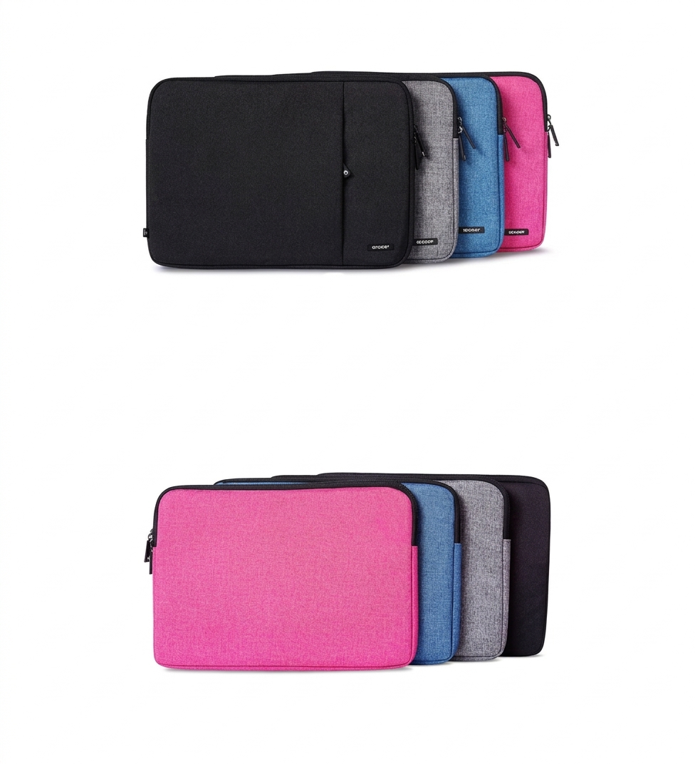 OKADE C4714 14"" NOTEBOOK SLEEVE -BK,GY,BR,BL,RD,GR view 3