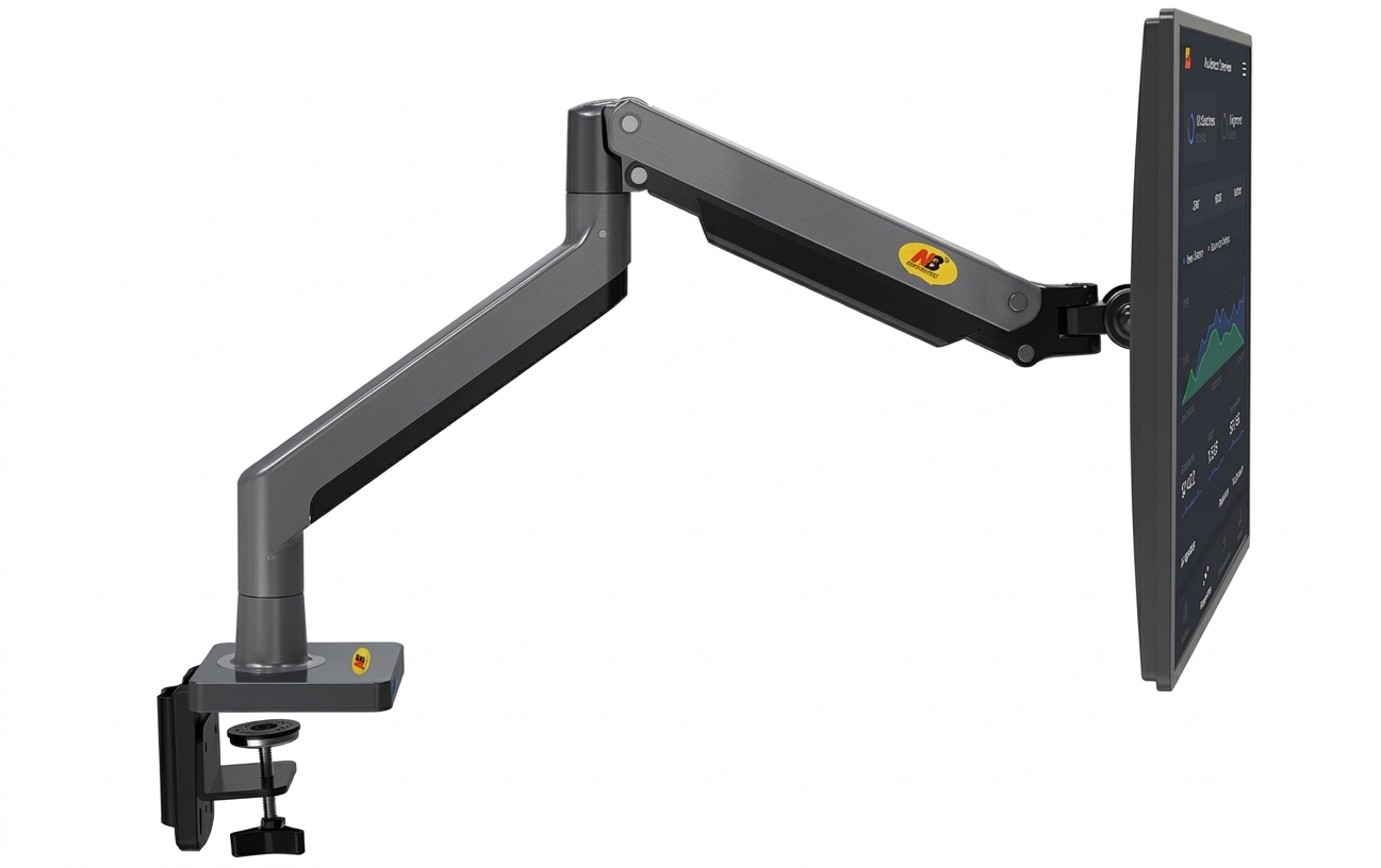 NB NORTH BAYOU (G40/G45)-GAS SPRING ARM 27-40 INCH SCREEN DEKSTOP MONITOR HOLDER 360 ROTATE 2-12KGS MONITOR MOUNT ARM NB G40/G45