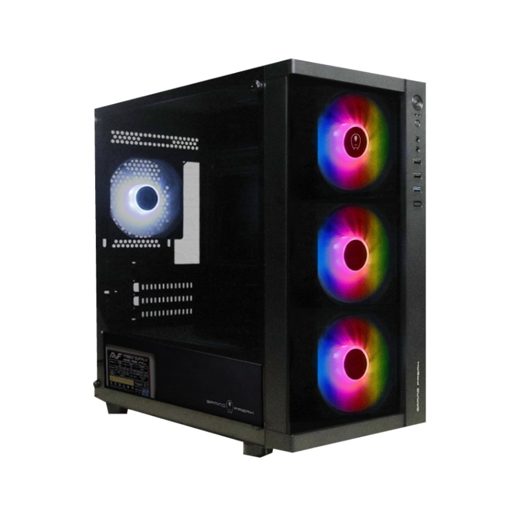 GAMING FREAK S98G FALCON MIDDLE TOWER CASE WITH TG SIDE WINDOW USB3.0 (BUNDLE WITH FAN)