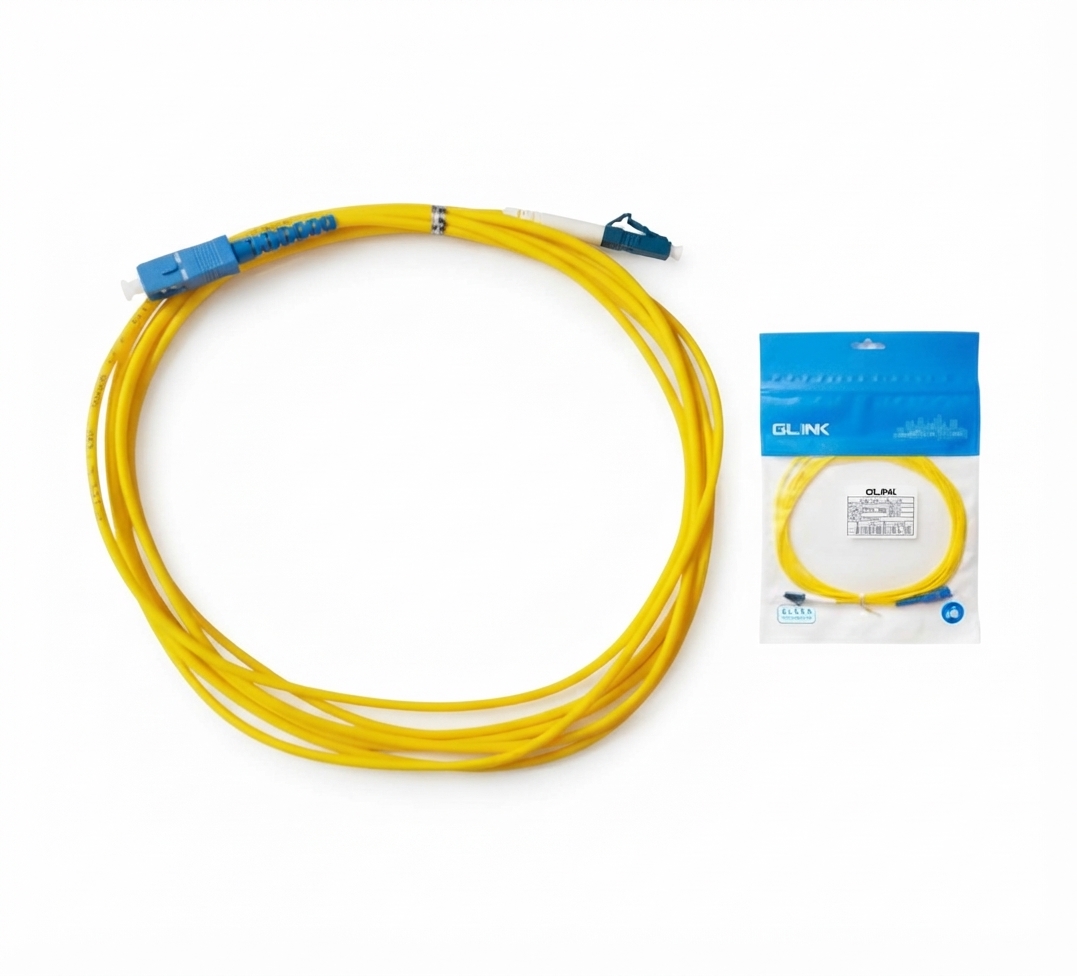 GLINK (GLF-110) 3 METER FIBER PATCH CORD (LC-LC/SM/DX/3.0)