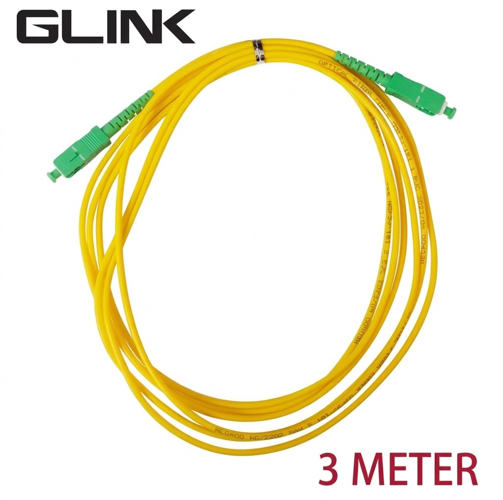 GLINK (GLF-105) 3 METER FIBER PATCH CORD (SC/UPS-SC/UPS/3.0)