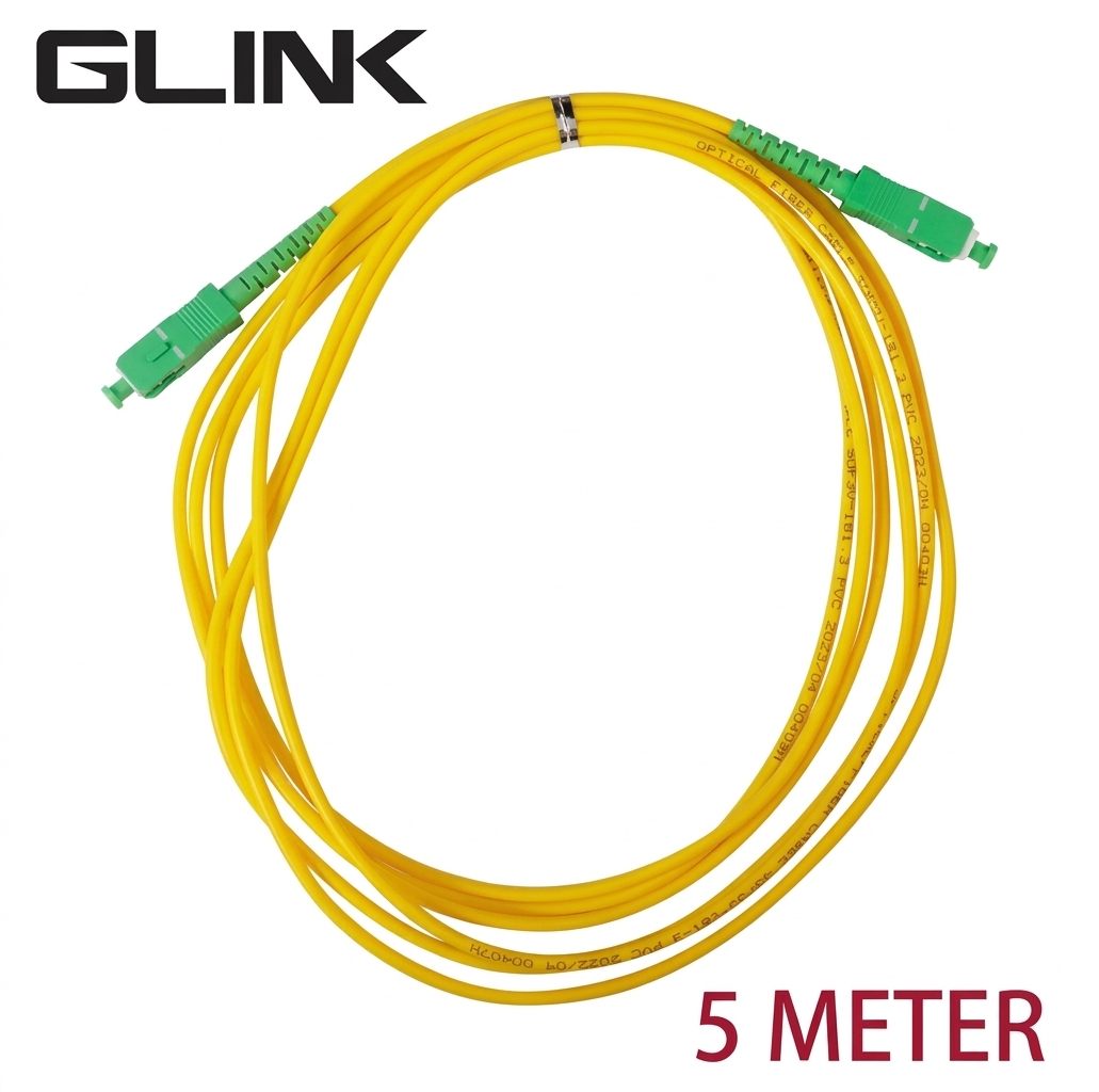 GLINK GLF-105 FIBER PATCH CORD (SC/UPS-SC/UPS/3.0) - 5 METER
