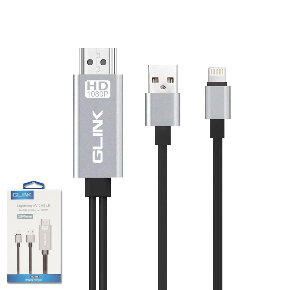 GLINK GL056 LIGHTNING AV CABLE MOBILE PHONE HDTV - CB384GY