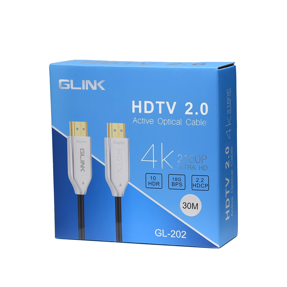 GLINK GL-202 OPTICAL HDMI CABLE 4K - 30 METER CB455BK