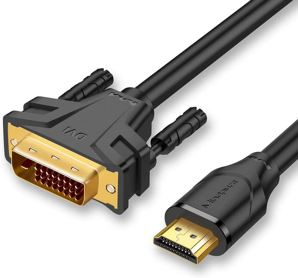 MINDPURE AD001 HDMI TO DVI CABLE 4K*2K 30HZ 2.0 MALE TO MALE 1.5 METER