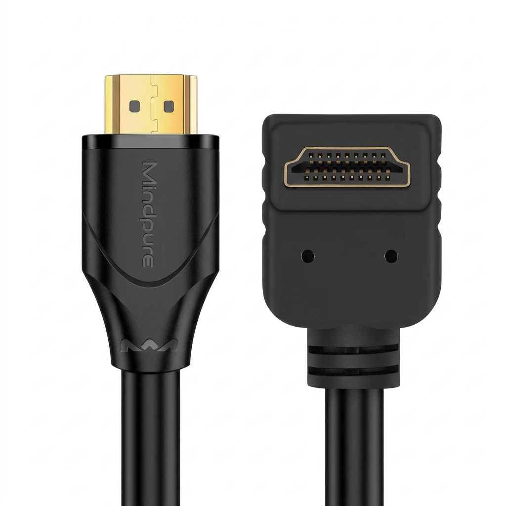 MINDPURE HD008 HDMI 2.0 CABLE UP TO STRAIGHT 4K*2K 60Hz 270 DEGREE 1.5METER