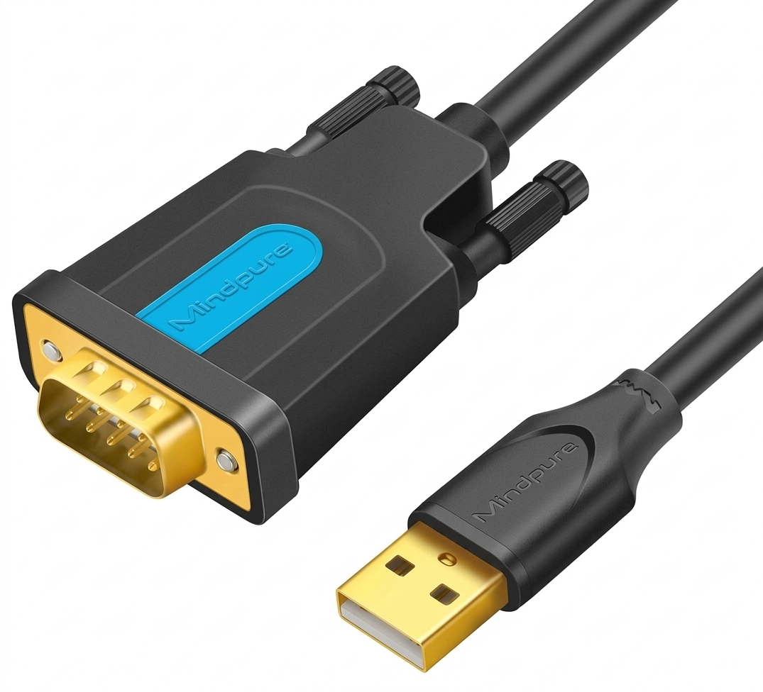 MINDPURE US017 USB TO RS232 CABLE - 1 METER